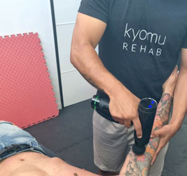 Tratamiento con pistola percutora